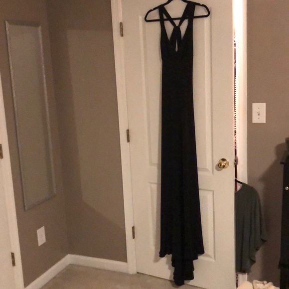 *BLACK* J.Crew Silk Tricotine Avery Gown - Picture 6 of 8